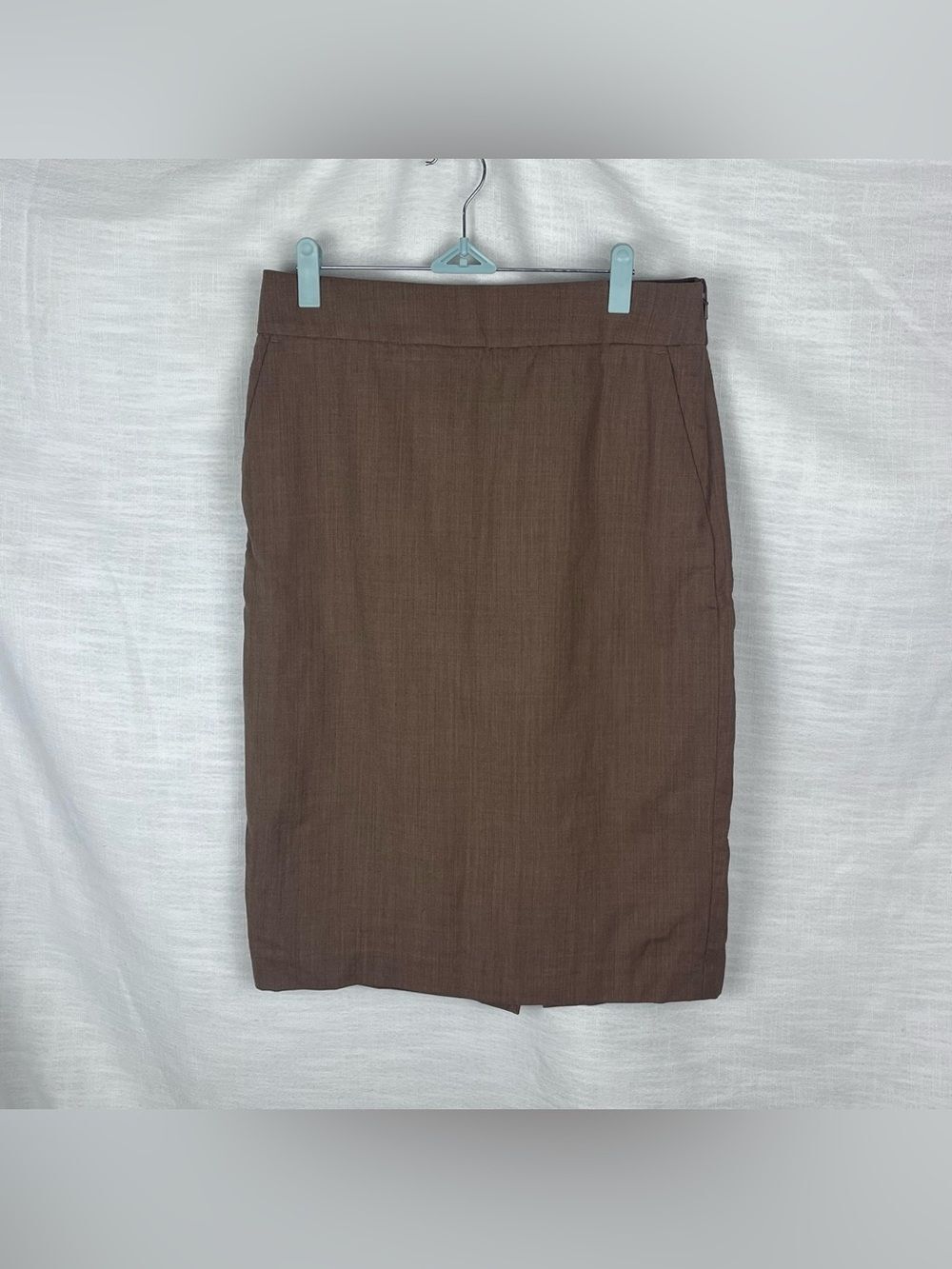Banana Republic Wool Tan Pencil Skirt - Workwear Office Business Size 8